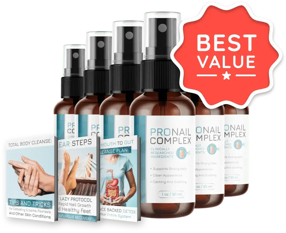 ProNail Complex 6 bottle best value package with free bonuses